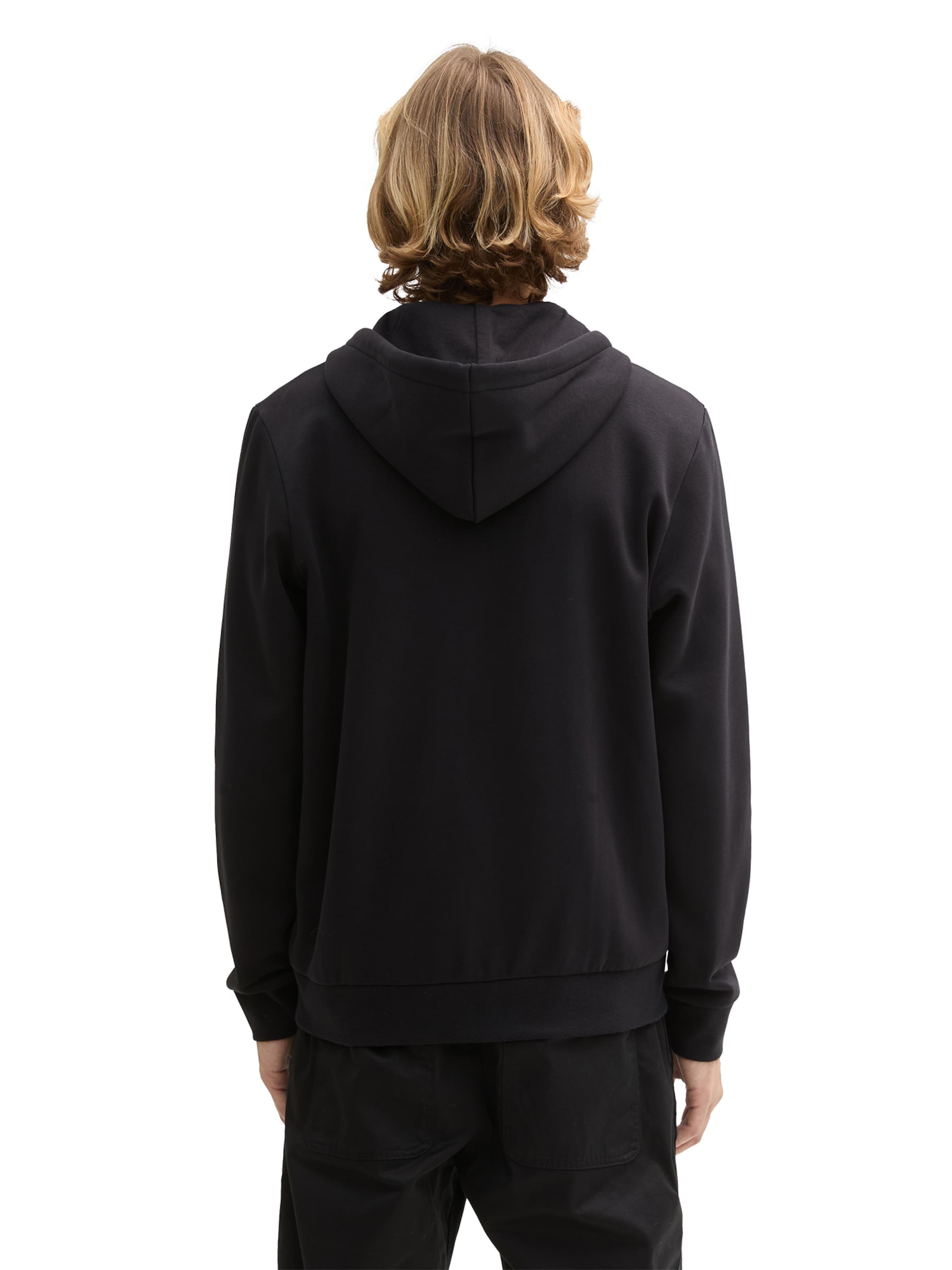 TOM TAILOR DENIM Jopa na zadrgo | črna barva