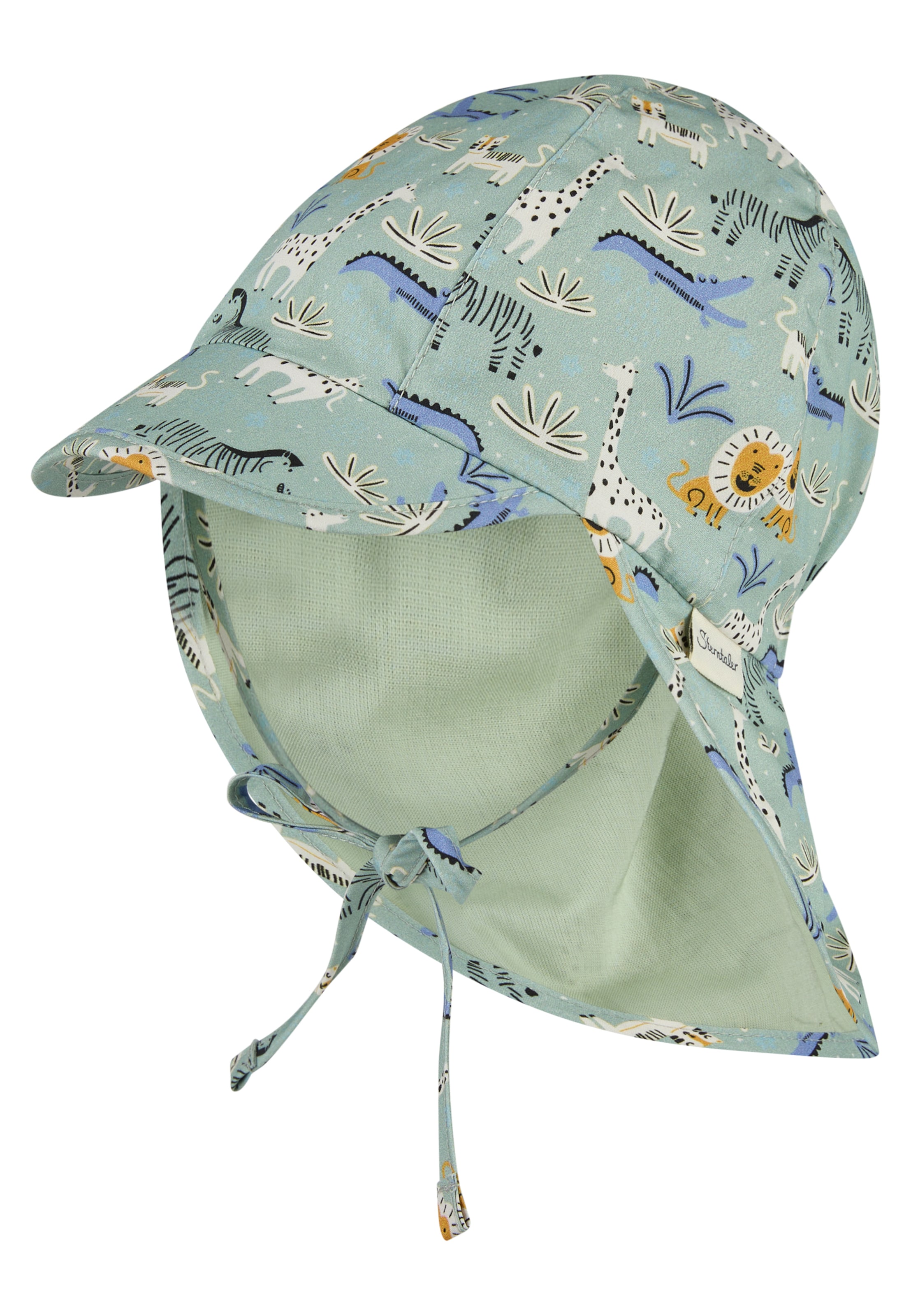 STERNTALER Hat 'Zootiere' in Green: front
