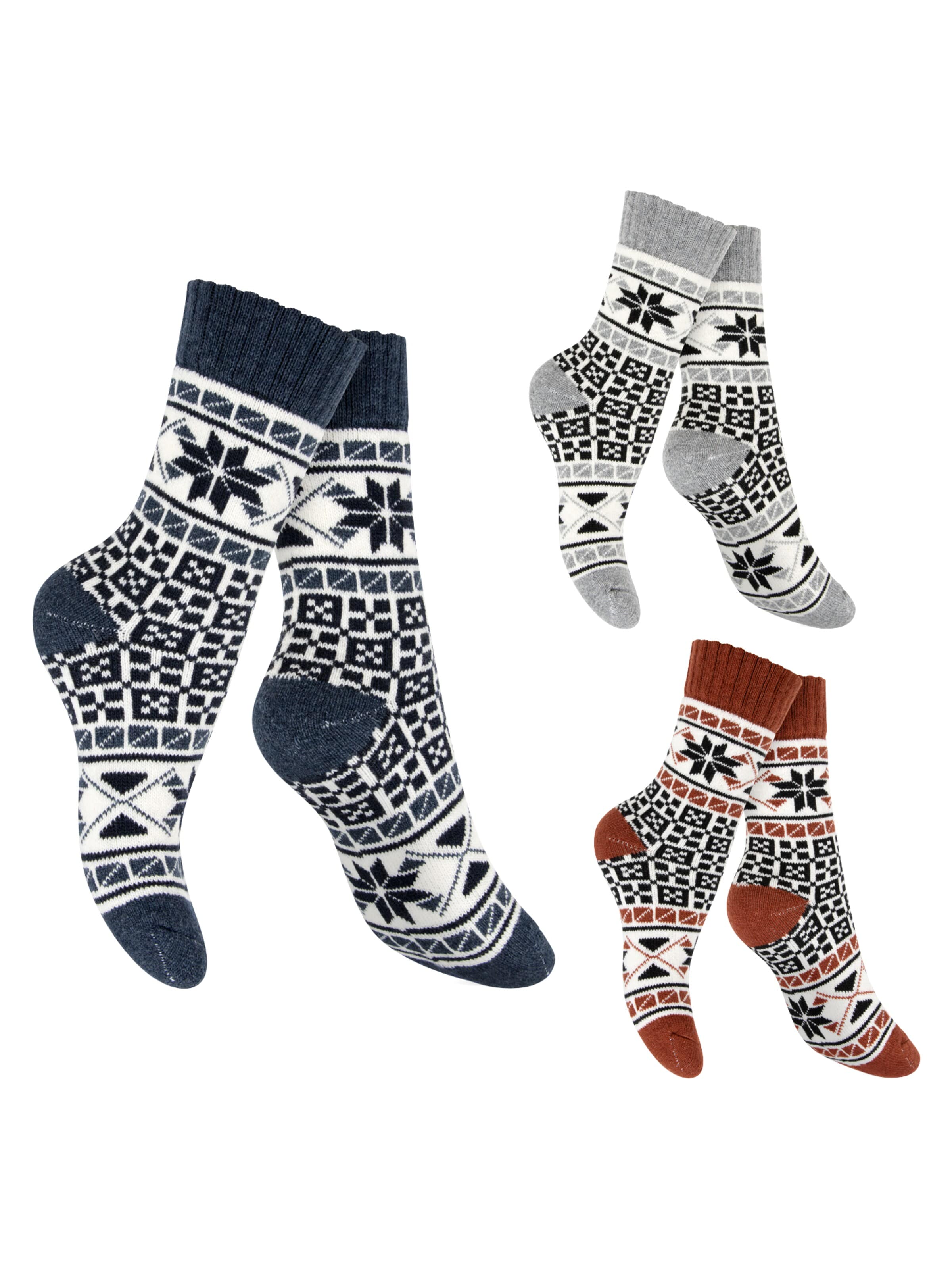 footstar Socken 'Hygge'‌‌‌‌‌‌‌‌ in Blau: Vorderseite