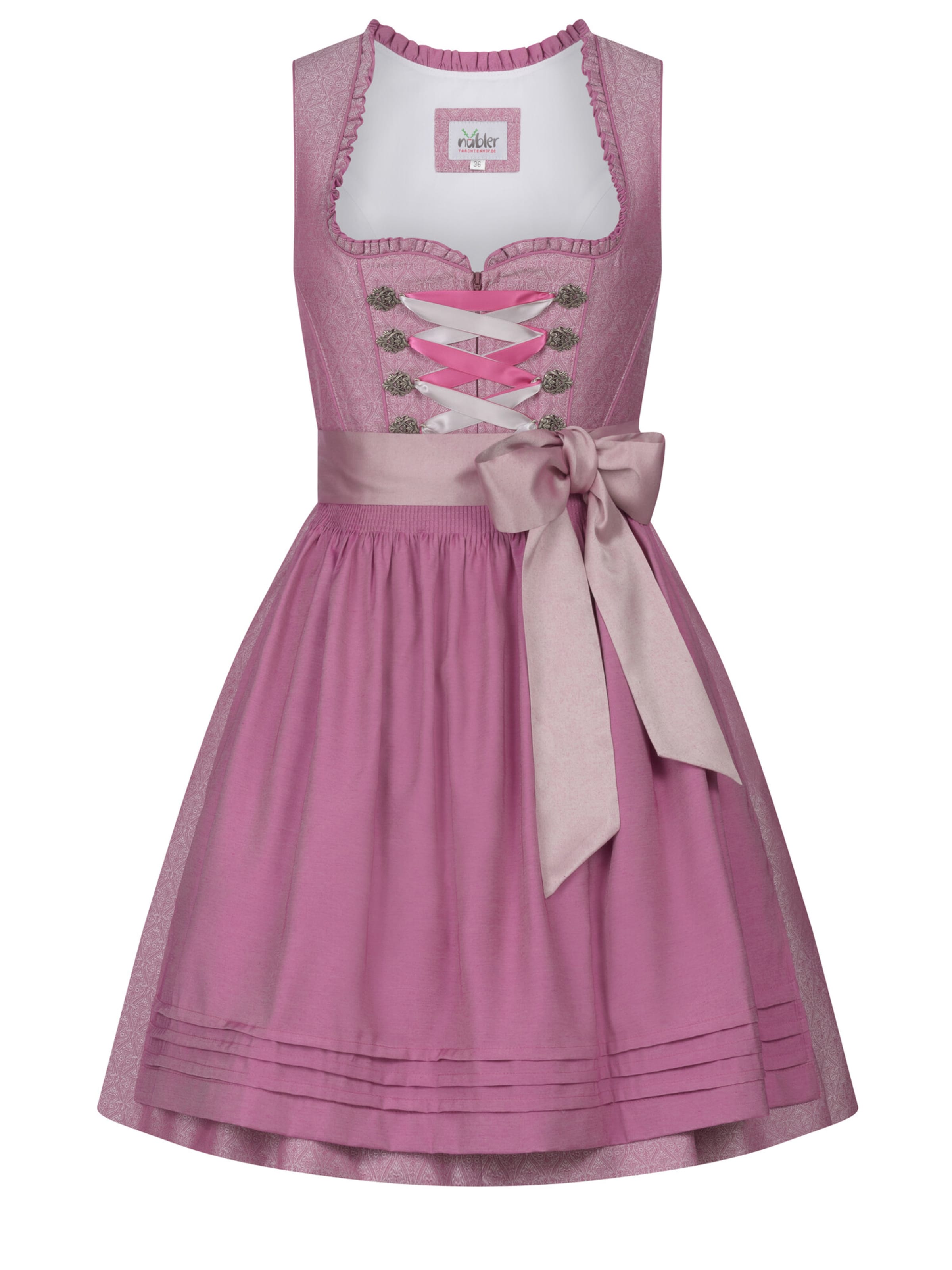 Trachtenhof Nübler Dirndl 'Mini Dirndl Golda'‌‌‌ in Pink: Vorderseite