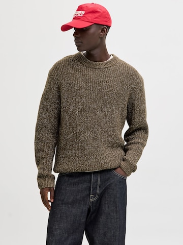 JACK & JONES Sweater in Brown: front