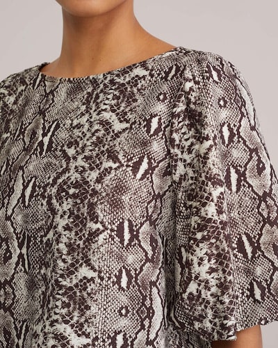 WE Fashion Bluza u tamno smeđa / bijela, Pregled proizvoda