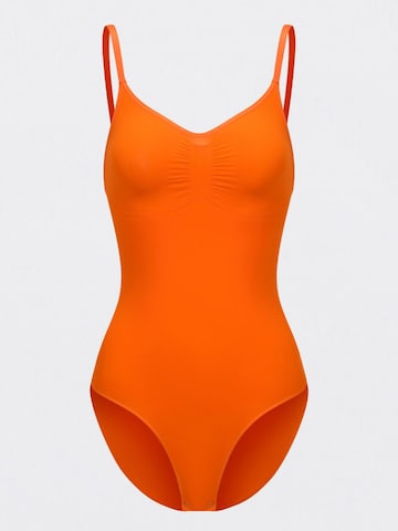 cfab Shaping bodysuit 'Bodysuit Sculpting Shapewear mit Slip' in Orange: front