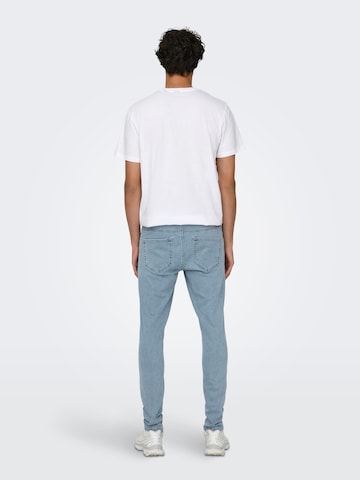 Only & Sons Skinny Jeans 'WARP' i blå