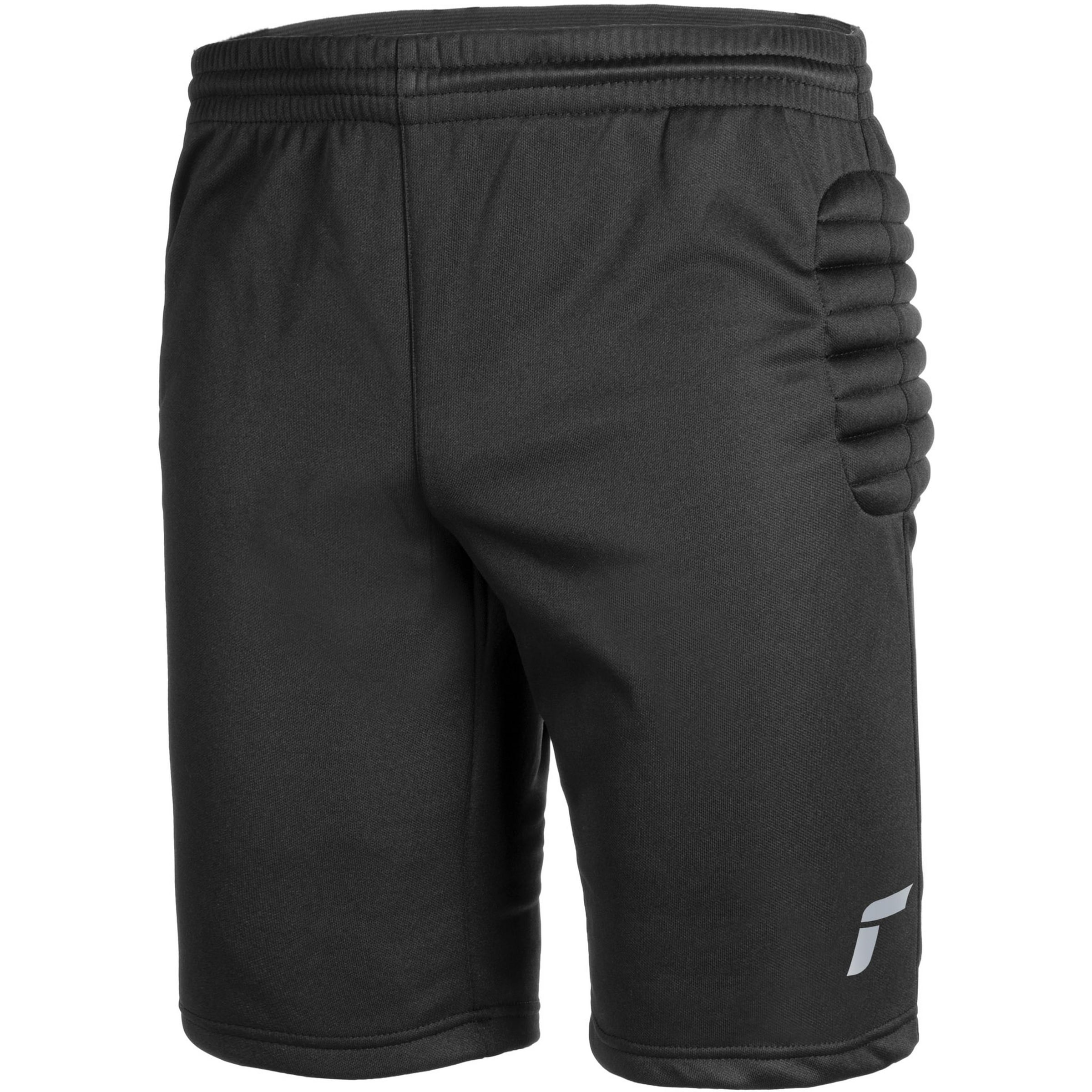 REUSCH Regular Torwartshorts in Schwarz: Vorderseite