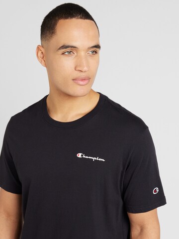 juoda Champion Authentic Athletic Apparel Marškinėliai
