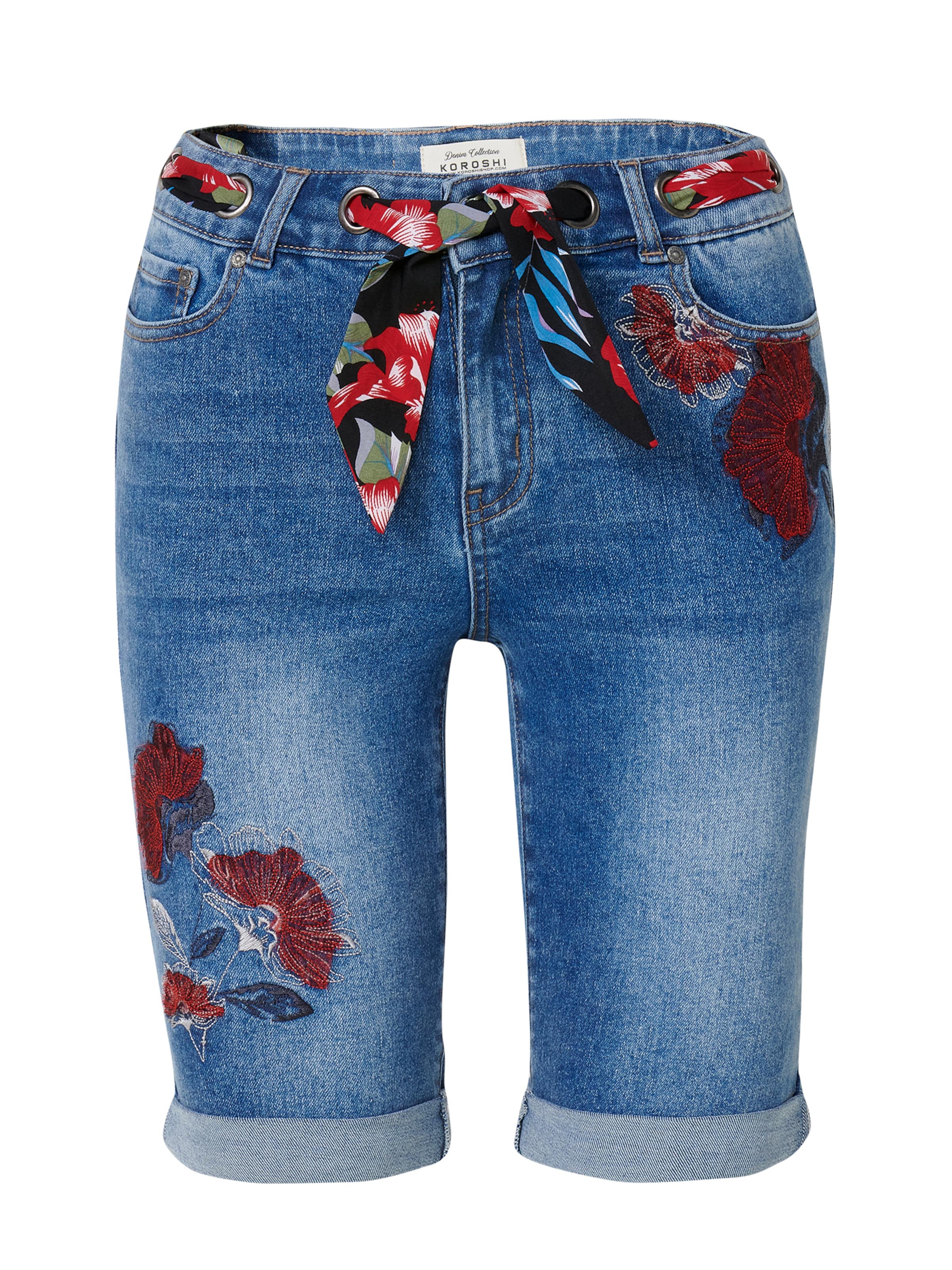 KOROSHI Slimfit Farmer - kék: elől