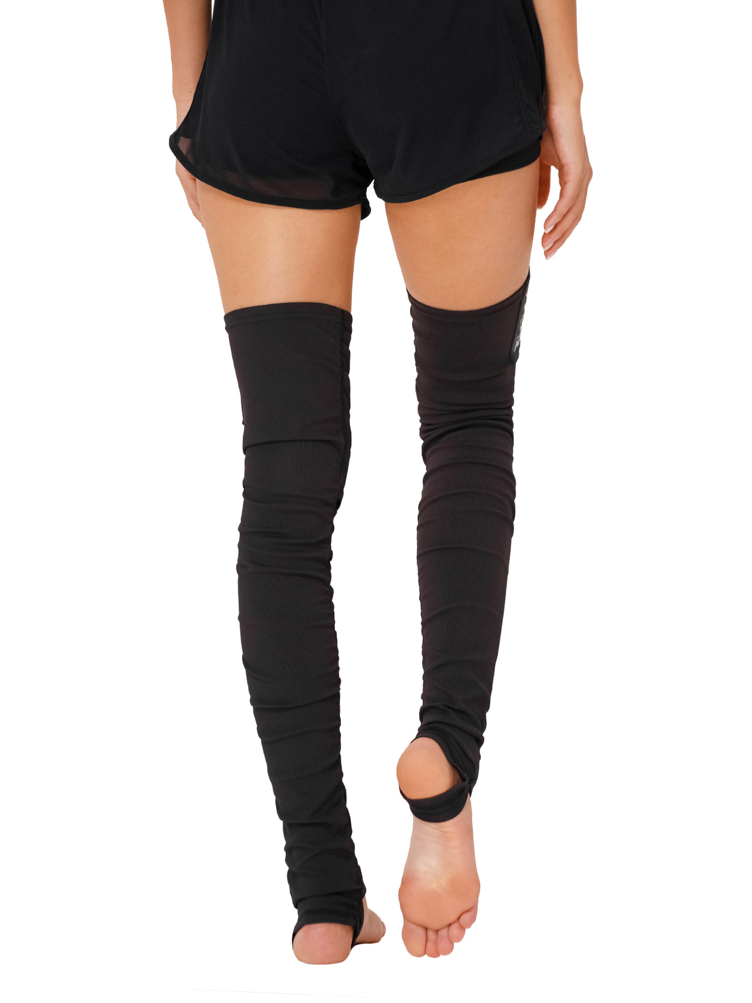 YEAZ Térdharisnyák 'Crunch' - fekete