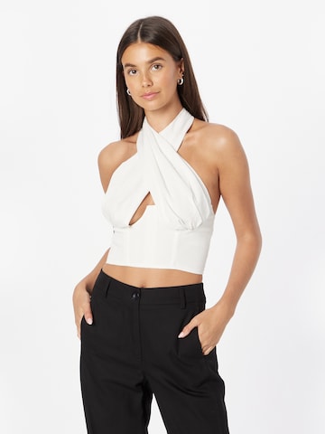 Misspap Top in White: front