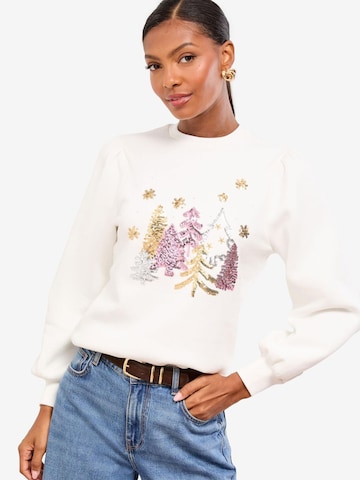 self. Bluzka sportowa w kolorze biały: przód