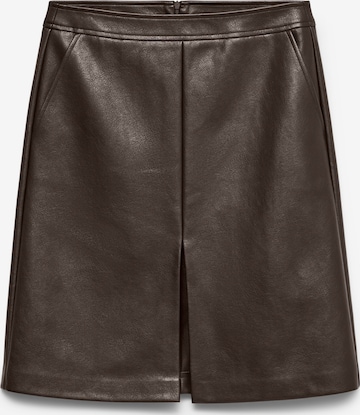 VERO MODA Rok 'VMNatalie' in Bruin: voorkant