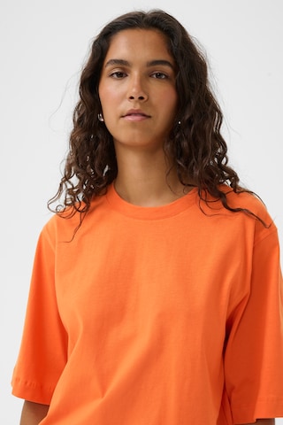 SOAKED IN LUXURY - Camisa 'SLJina' em laranja