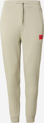 HUGO Ozke Hlače 'Doak212' | zelena barva: sprednja stran