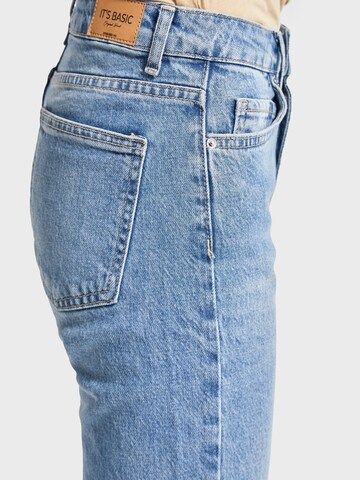 IT'S BASIC Regular Jeans 'Straight High Rise Jeans' in Blauw