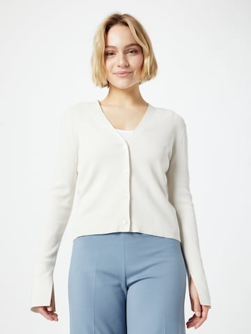 DRYKORN Knit Cardigan 'EMITA' in White: front