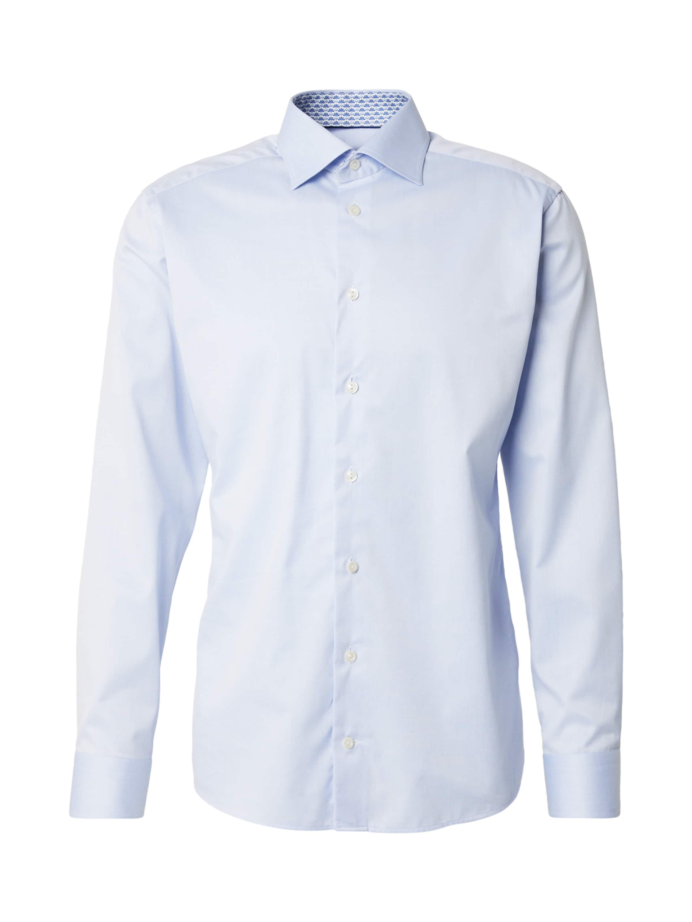 ETON Slim fit Button Up Shirt in Blue: front