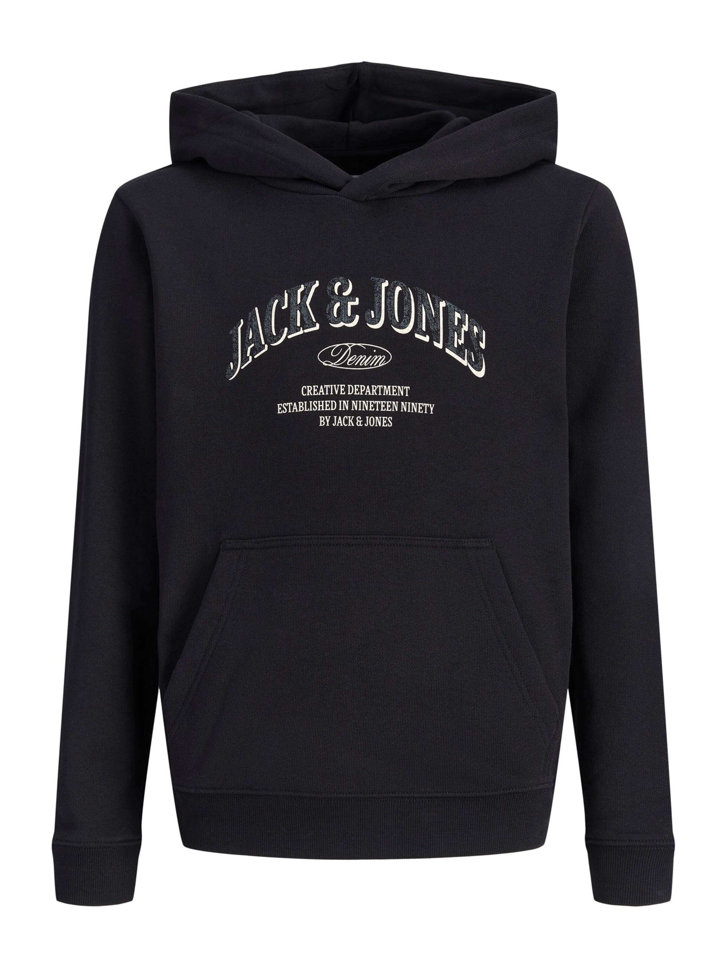 Jack & Jones Junior Свитшот 'JJEDENVER' в Черный: спереди