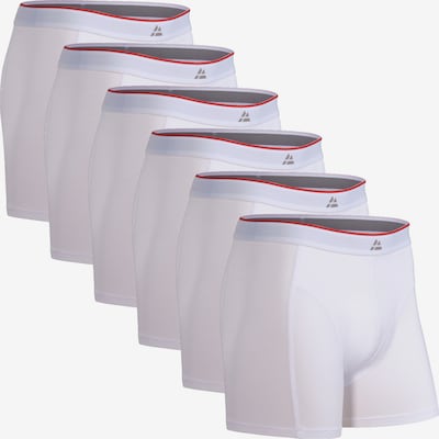 DANISH ENDURANCE Boxershorts in grau / rot / weiß, Produktansicht