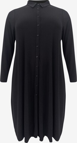 Robe-chemise 'Dolce' Yoek en noir : devant