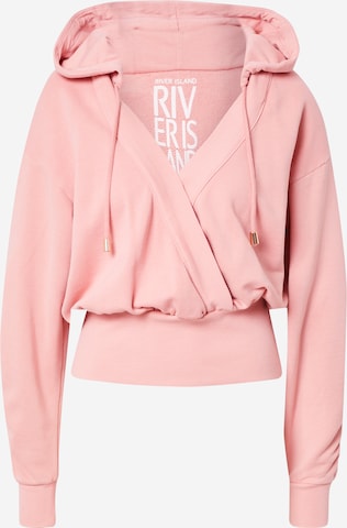 River Island Sweatshirt in Pink: front