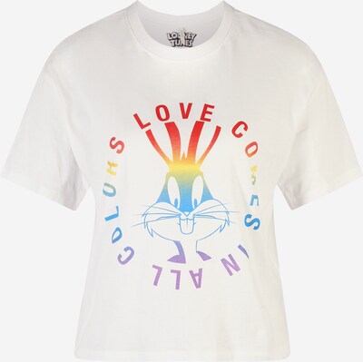 ONLY T-shirt en bleu / violet / rouge / blanc, Vue avec produit