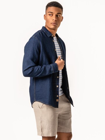 Living Crafts Comfort Fit Hemd 'AMANDUS'‌‌‌‌‌‌ in Blau