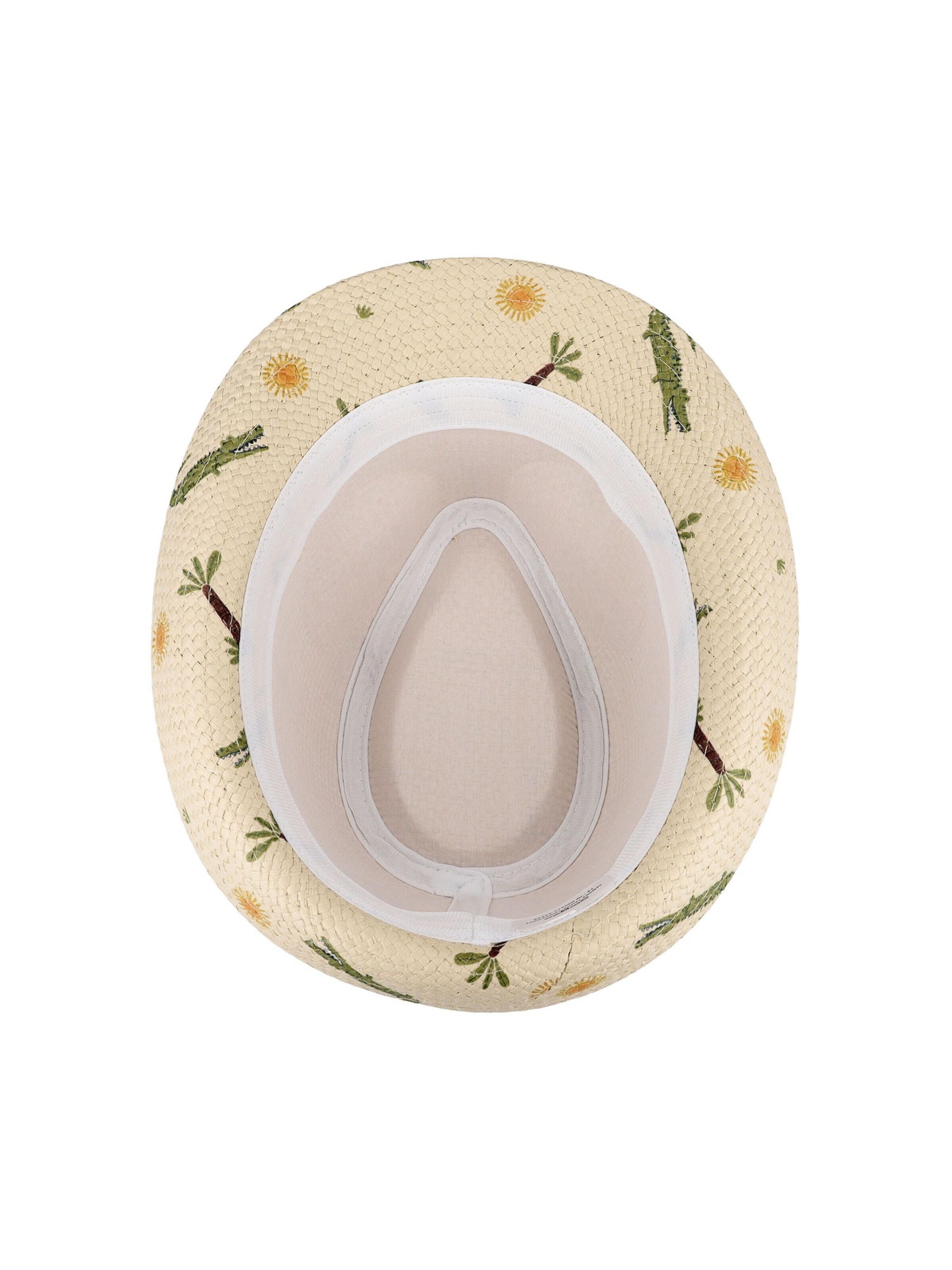 MAXIMO Hat 'KIDS BOY-Trilby Alligator' in White