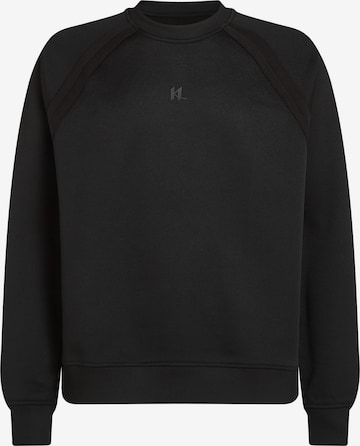 juoda Karl Lagerfeld Megztinis be užsegimo: priekis