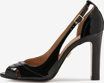 Kazar Pumps in Schwarz: Vorderseite