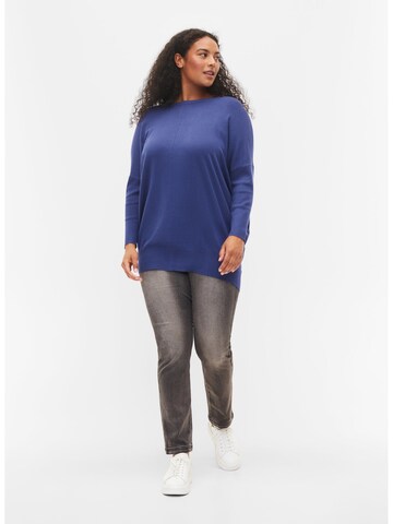 Zizzi Sweater 'MCARRIE' in Blue