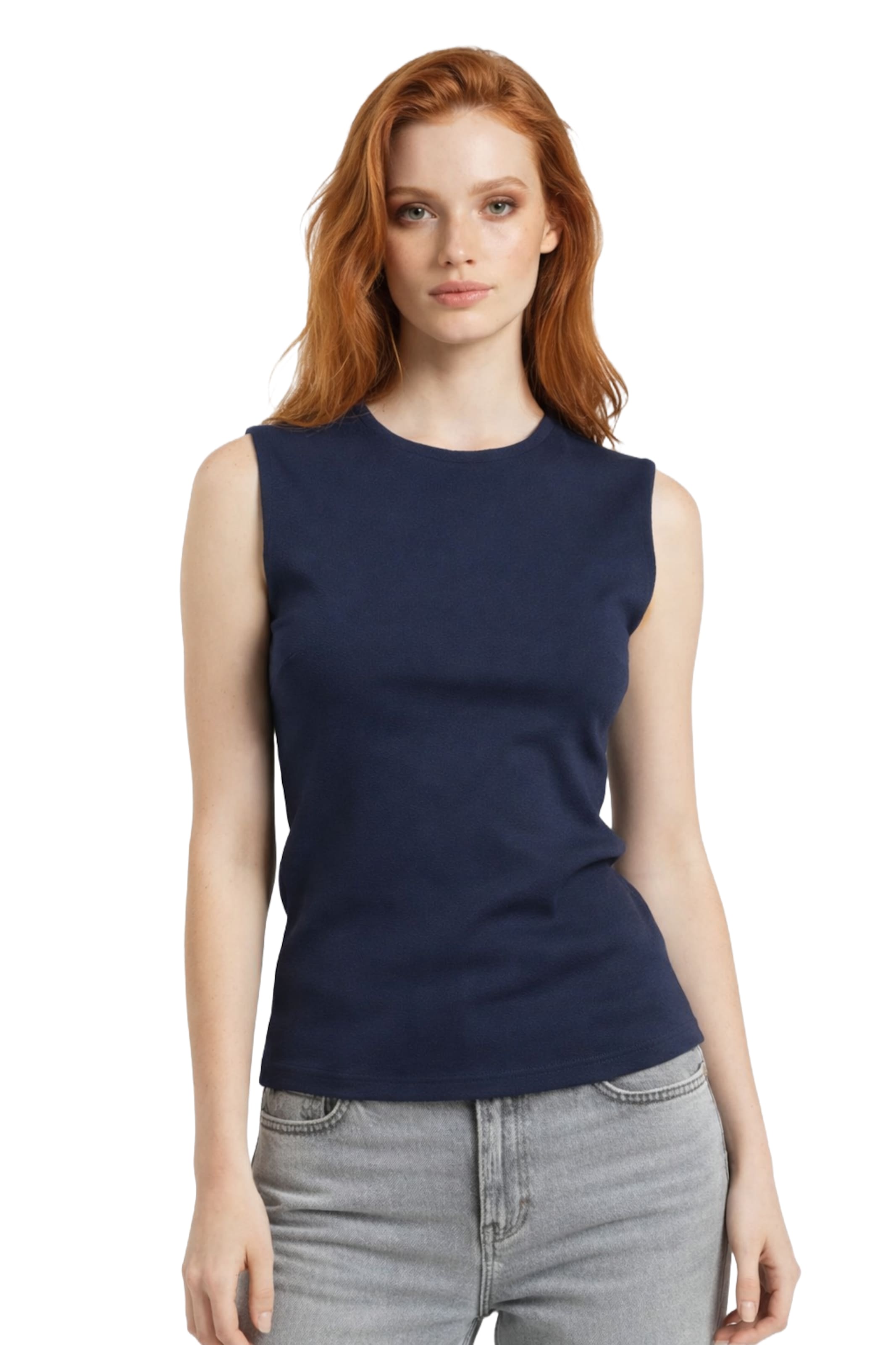 No Matter What Top in Blauw: voorkant