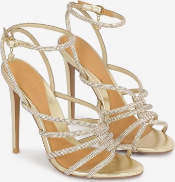 Kazar Strap Sandals in Gold