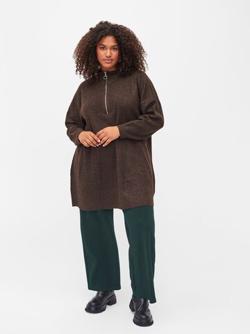 Pull-over 'SUNNY' Zizzi en marron