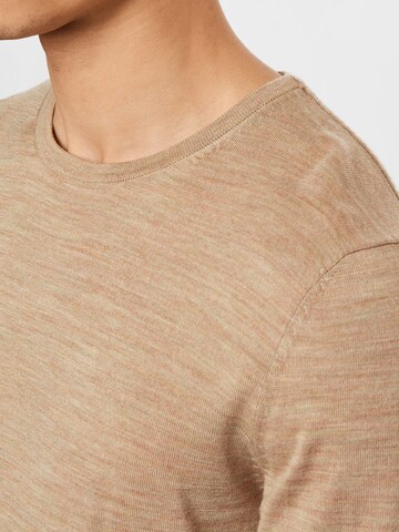 SELECTED HOMME Pullover in Braun