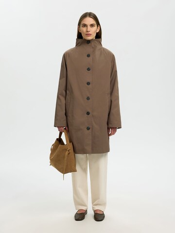 SELECTED Between-seasons coat in Brown