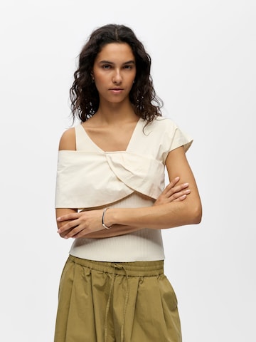 OBJECT - Top de punto en blanco: frente