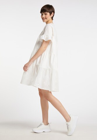 MYMO Καλοκαιρινό φόρεμα σε λευκό