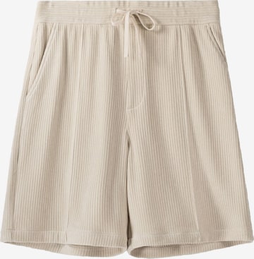 Bershka Loosefit Shorts in Beige: predná strana