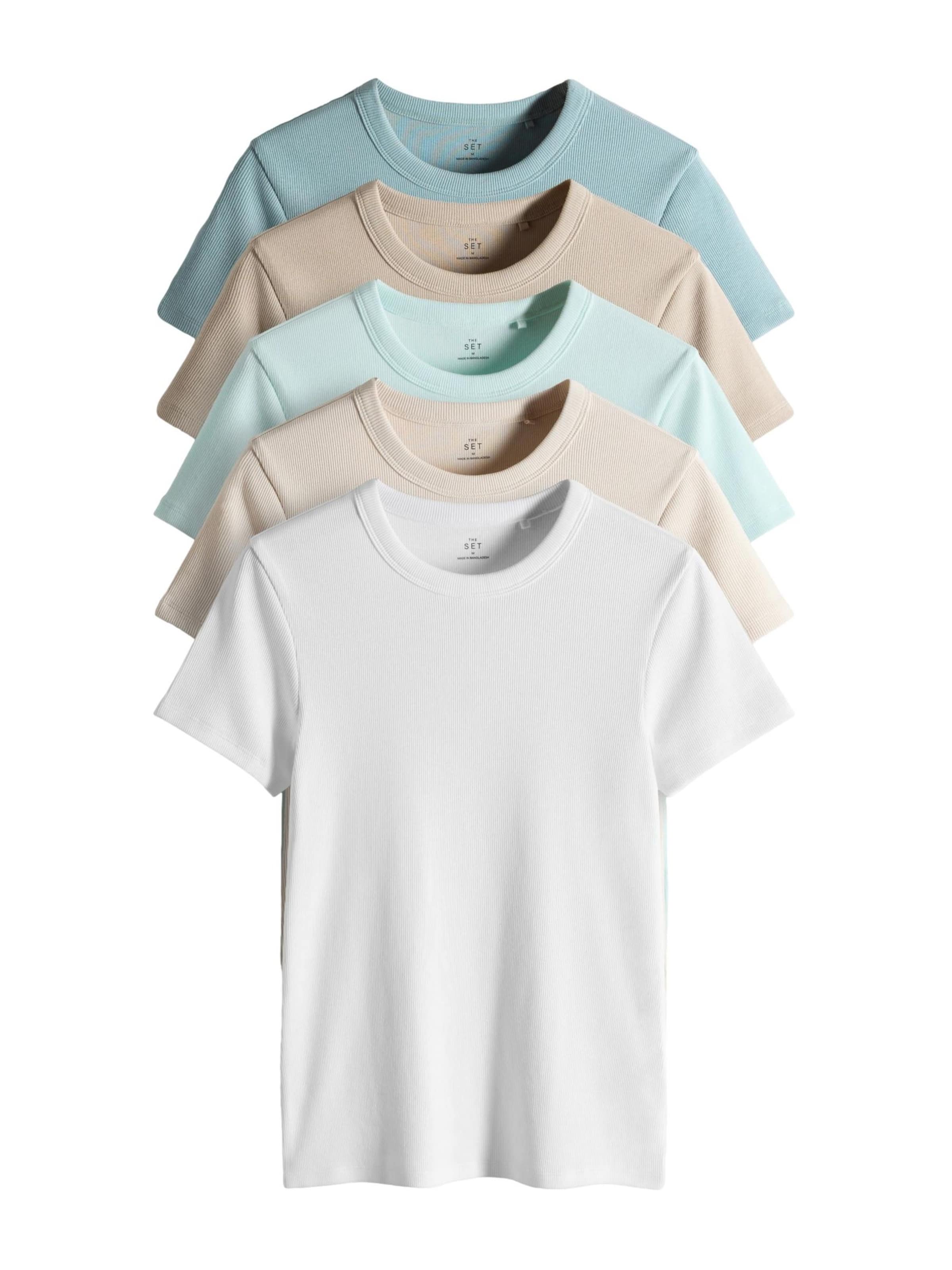 T-shirt The Set en mélange de couleurs : devant