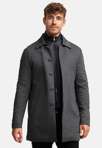 Manteau mi-saison 'Benyome' INDICODE JEANS en gris : devant