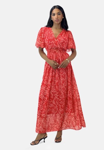 Robe Elara en rouge : devant