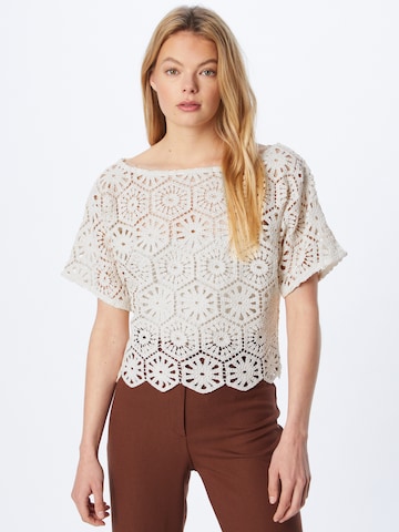 Sisley Blouse in Wit: voorkant