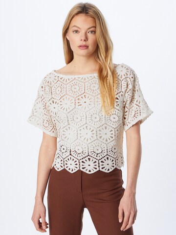 Sisley Blouse in Wit: voorkant