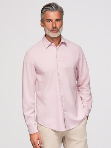 Coupe regular Chemise business Ombre en rose : devant