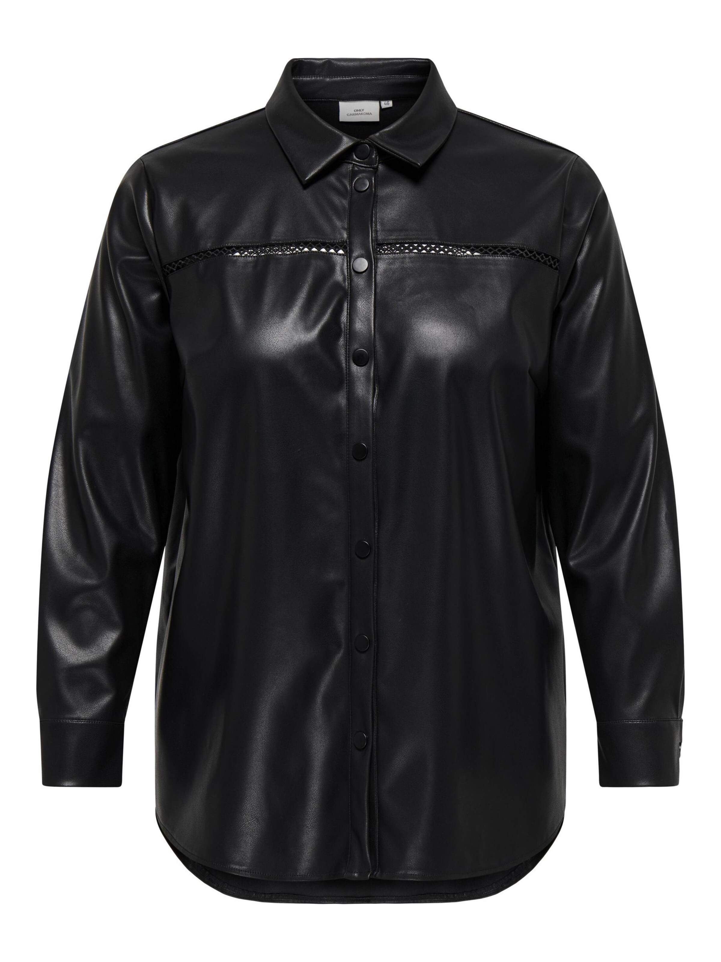 ONLY Carmakoma - Blusa 'CARTANA' en negro: frente