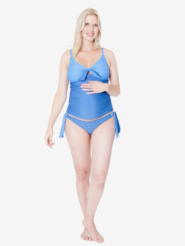 petit amour Bustier Tankini 'AMY' värissä sininen