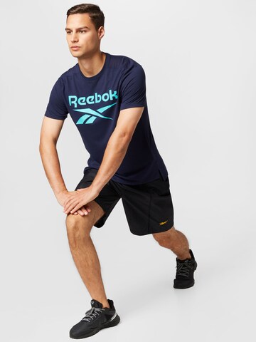 Reebok Funkční tričko 'Workout Ready' – modrá