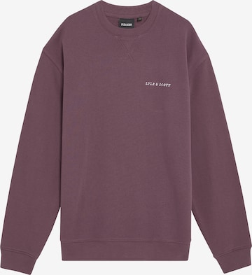 Lyle & Scott Sweatshirt in Rood: voorkant