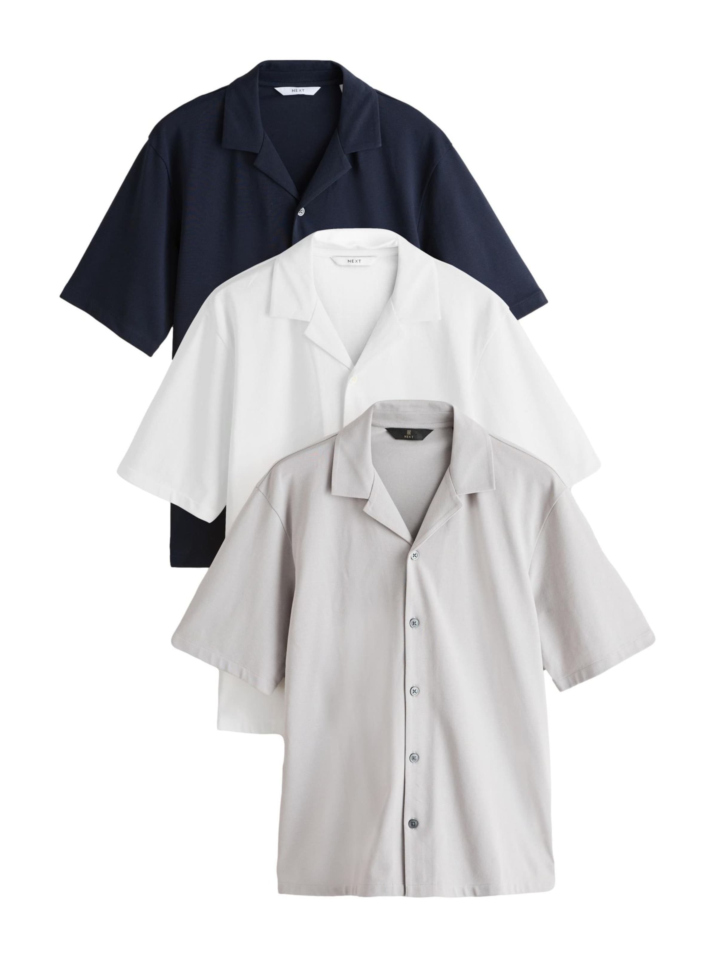 Next Средняя посадка Рубашка в Серый: спереди