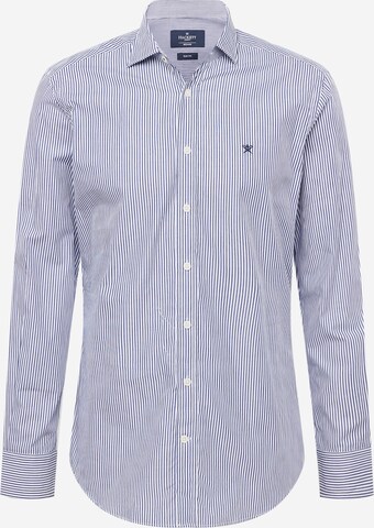 Hackett London Button Up Shirt in Blue: front